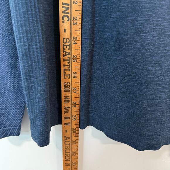 Lululemon Mens Metal Vent Tech Half Zip Navy Blue XL Running Stretch Active - Picture 6 of 7